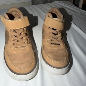 The Children's Place Youth Canvas Work  Boot Ankle Tan Brown‎ Size 11 1700